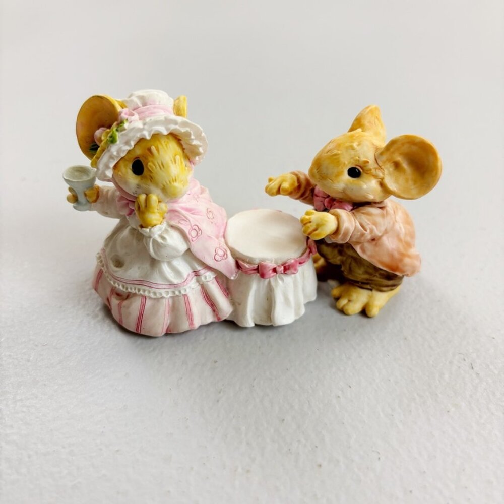 LITTLE CHEESERS Mouse Figurines Great Aunt Rose & Papa Woodsworth Set Of 2 GANZ